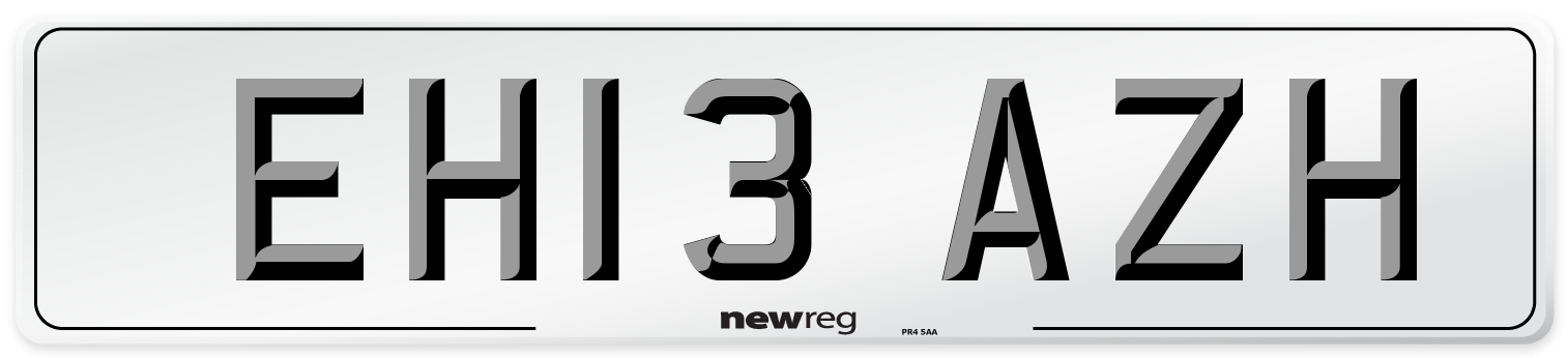 EH13 AZH Number Plate from New Reg